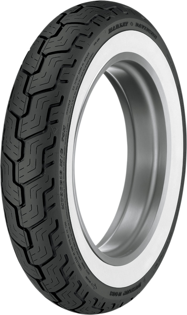 Dunlop Tire - D402 - Rear - MT90-16 - Wide Whitewall - 74H