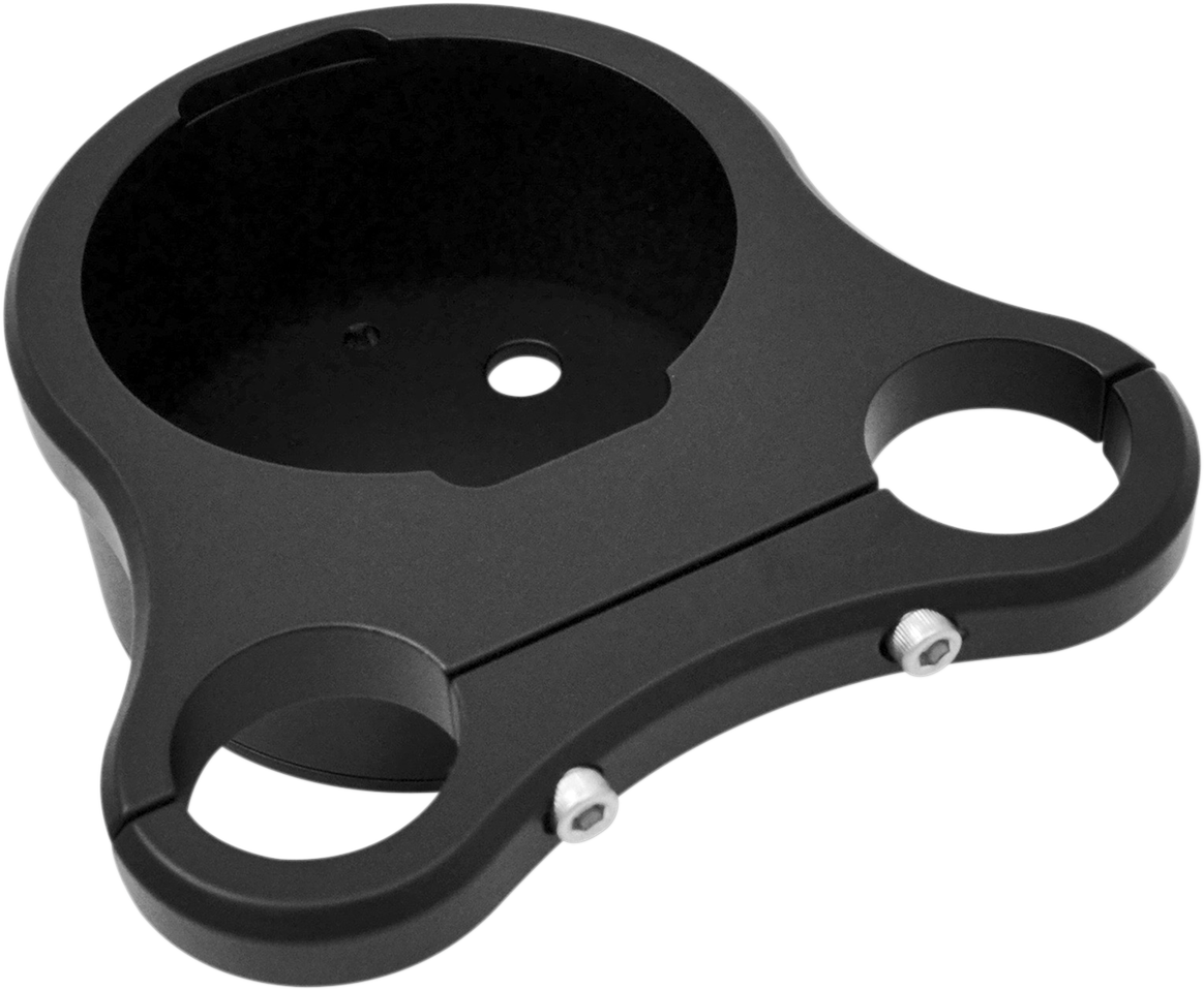 Drag specialties 1.25" T-Bar Single Gauge Mount - Flat Black - For '00-'20 OEM Style Gauges