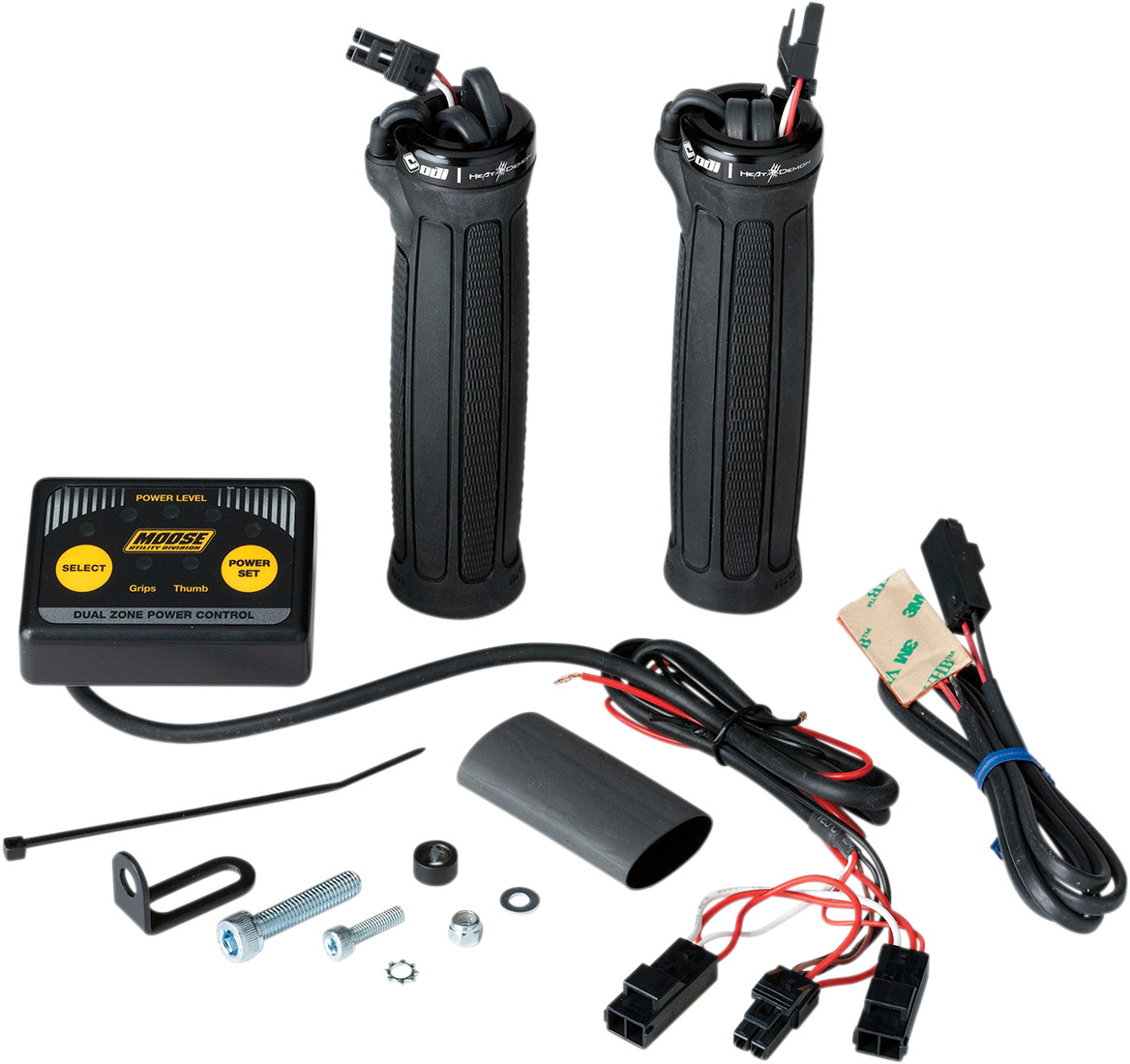 Moose Racing Clamp-On Dual Zone Heated Grip Kit for ATVs