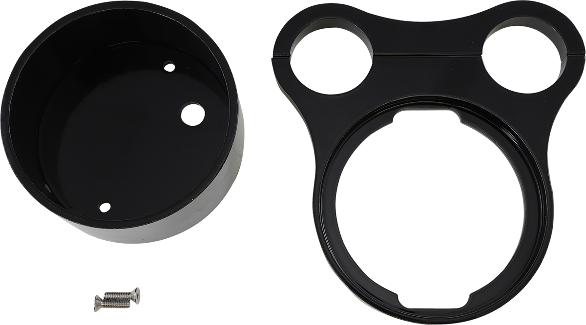 Drag specialties 1.5" T-Bar Gauge Mount - Flat Black - For OEM Gauge