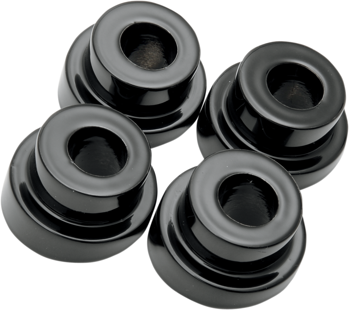 La choppers Angled Handlebar Riser Bushing Kit - 10° - Black Harley Davidson