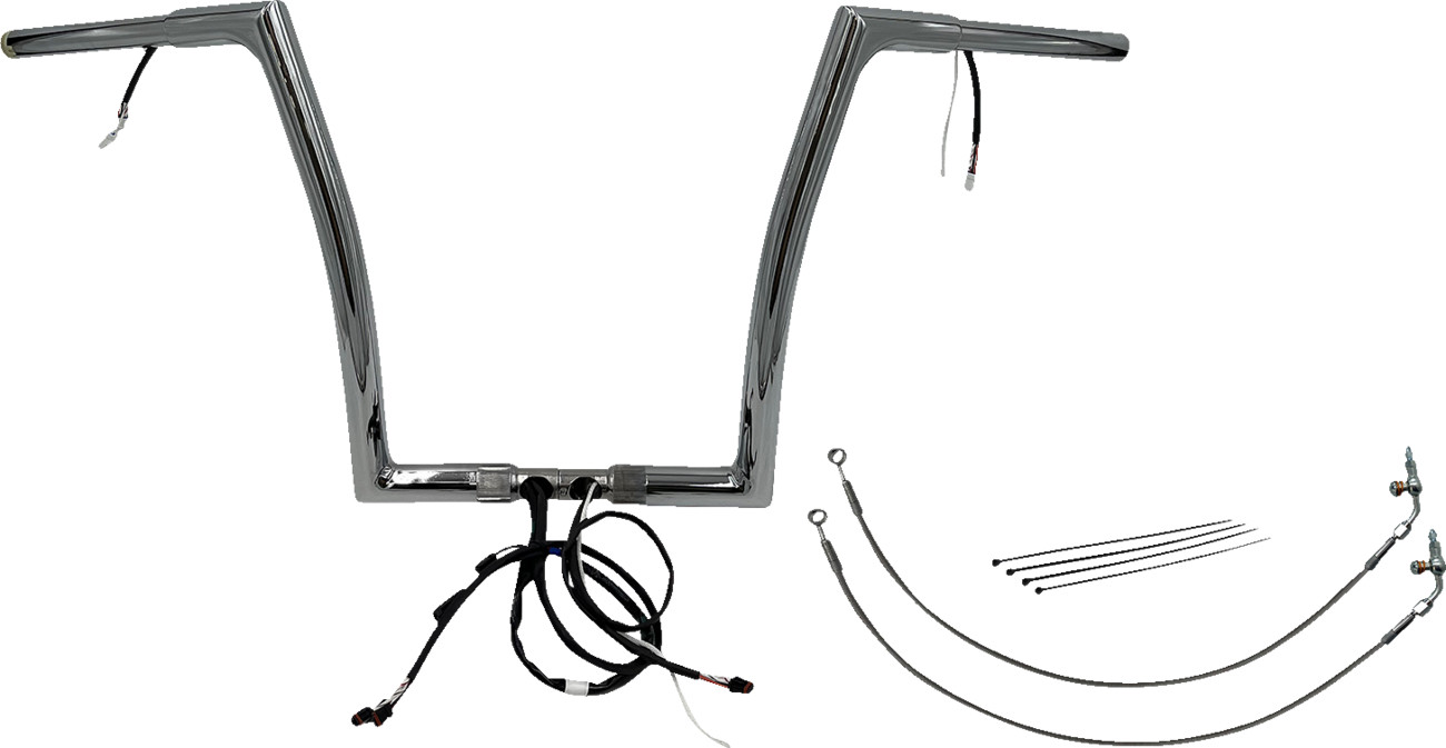 FAT BAGGERS INC. EZ Install Wired 1-1/4" Flat Top Handlebar Kit