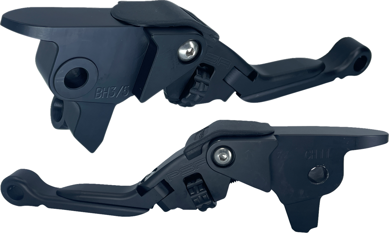 Psr Anthem Pro Adjustable Lever Set for Harley Models - Black Harley Davidson