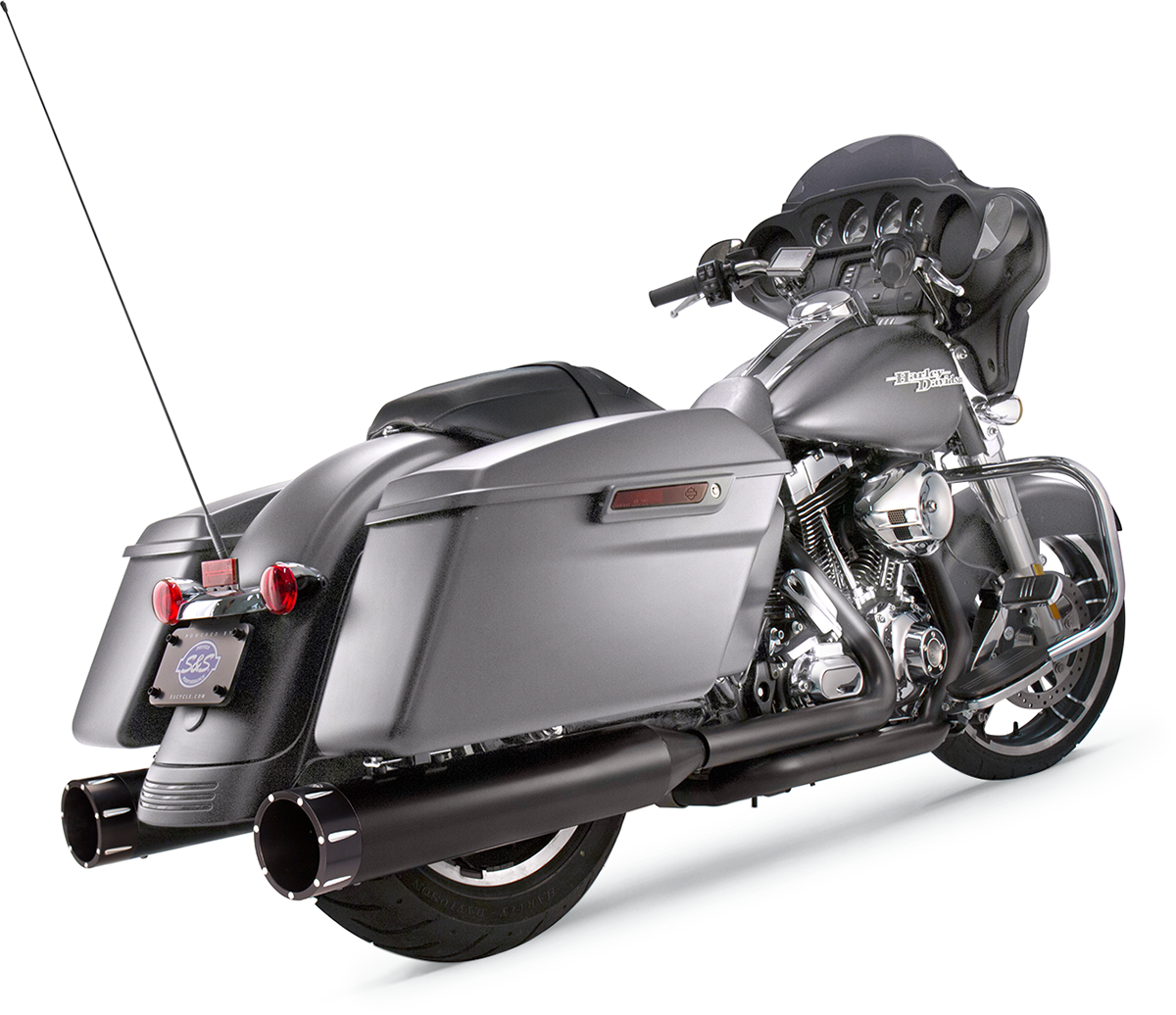 S&S Cycle 4.5" MK45 Tracer Slip-On Mufflers For Harley Touring 2017-2025