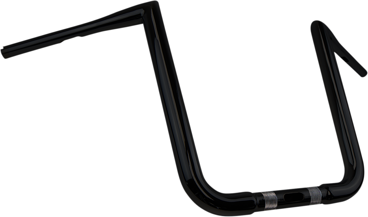 Khrome werks Buck-50 Handlebar - FLT - 14" - Black Harley Davidson