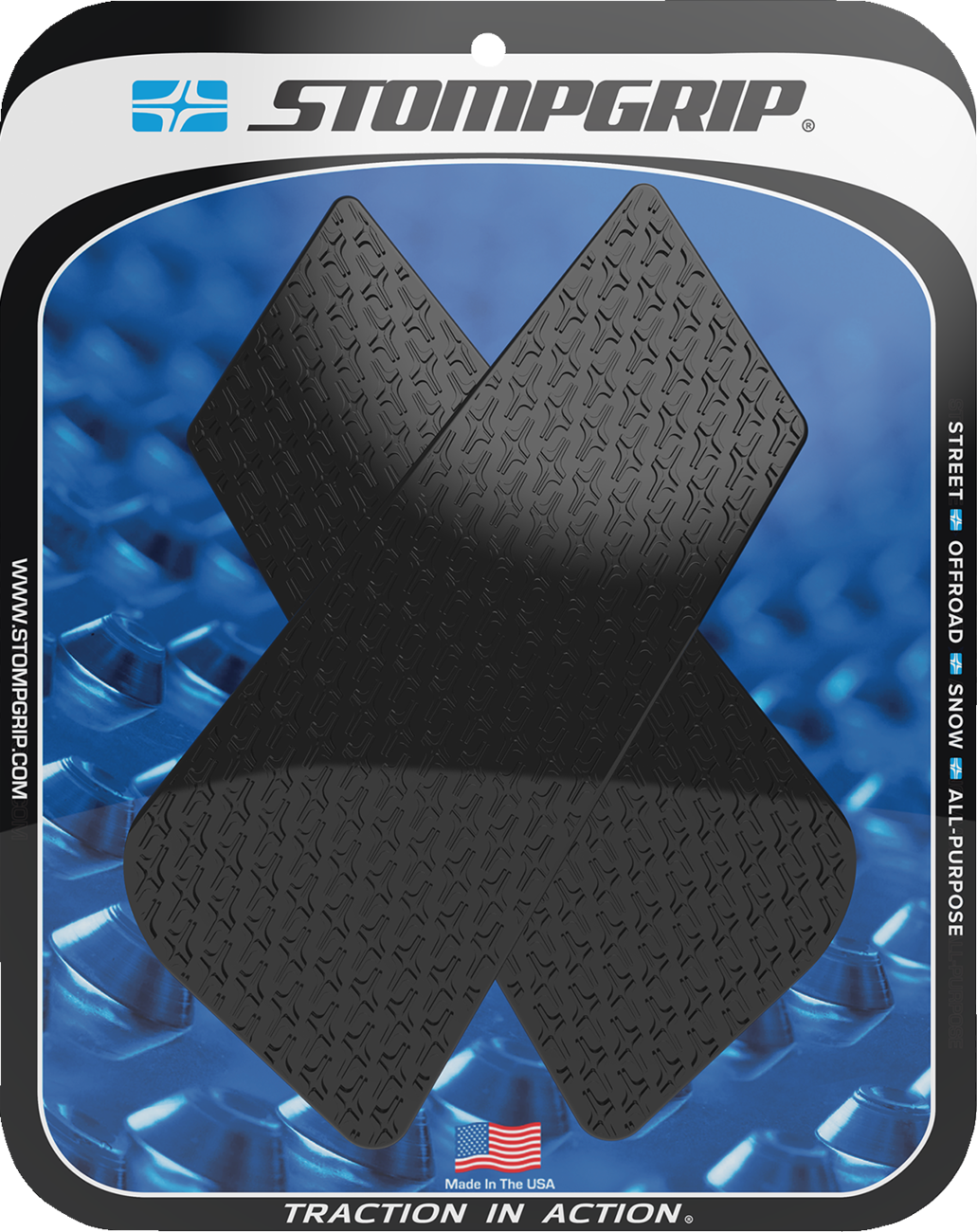 Stompgrip Traction Kit - Wedge Strips - Black Aprilia/Honda/Moto Guzzi/MV Agusta/Ducati/Triumph/Husqvarna/Suzuki