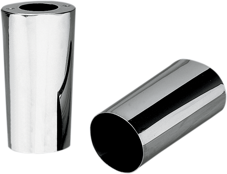 Drag specialties Fork Slider Covers - Stock Length - Chrome - Smooth Harley Davidson