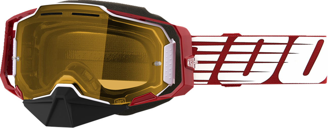 100% Armega Snow Goggle — Yellow Lens
