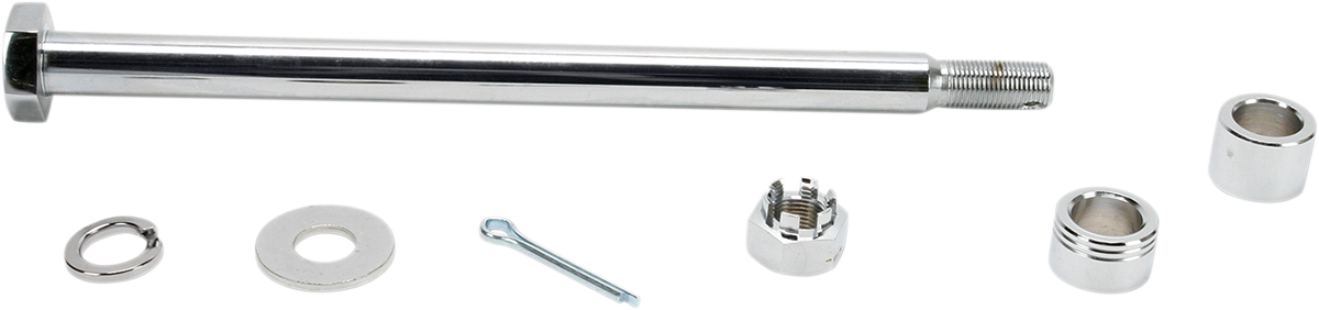 Drag specialties Axle Kit - Rear - Chrome - '77-'99 Sportster Harley Davidson