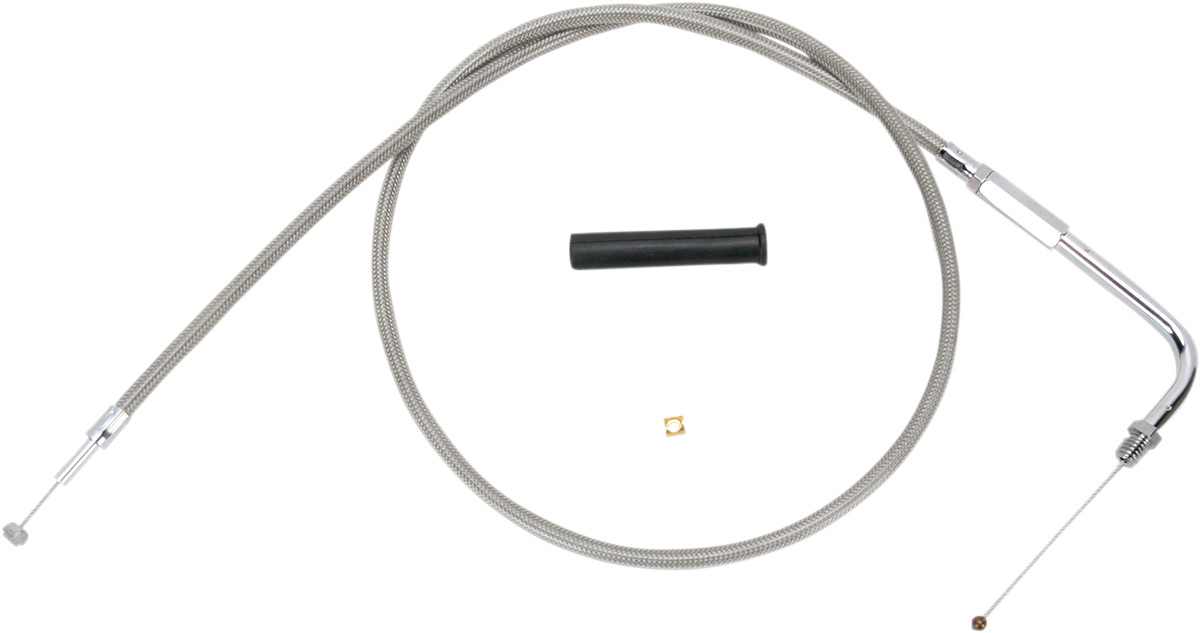 Drag Specialties Stainless Braided Throttle Cable
