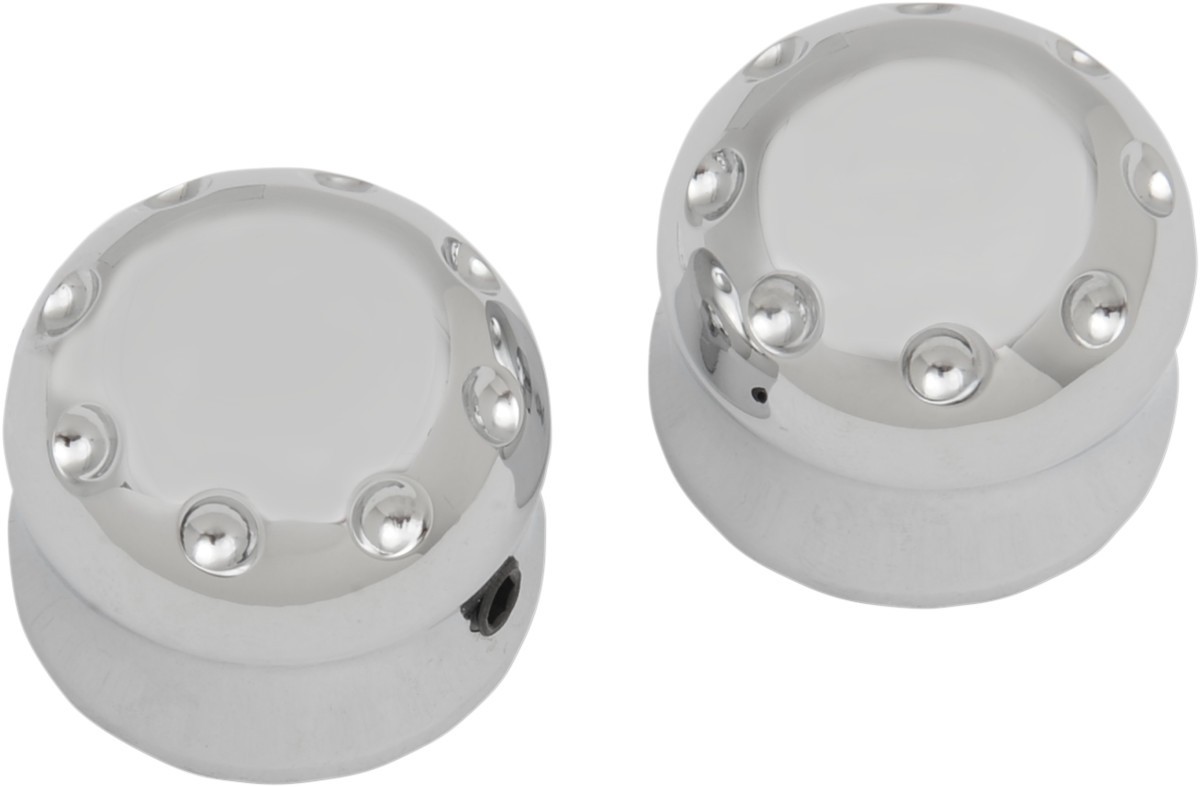 Covingtons Dimpled Front Axle Caps For Harley Touring 2008-2025