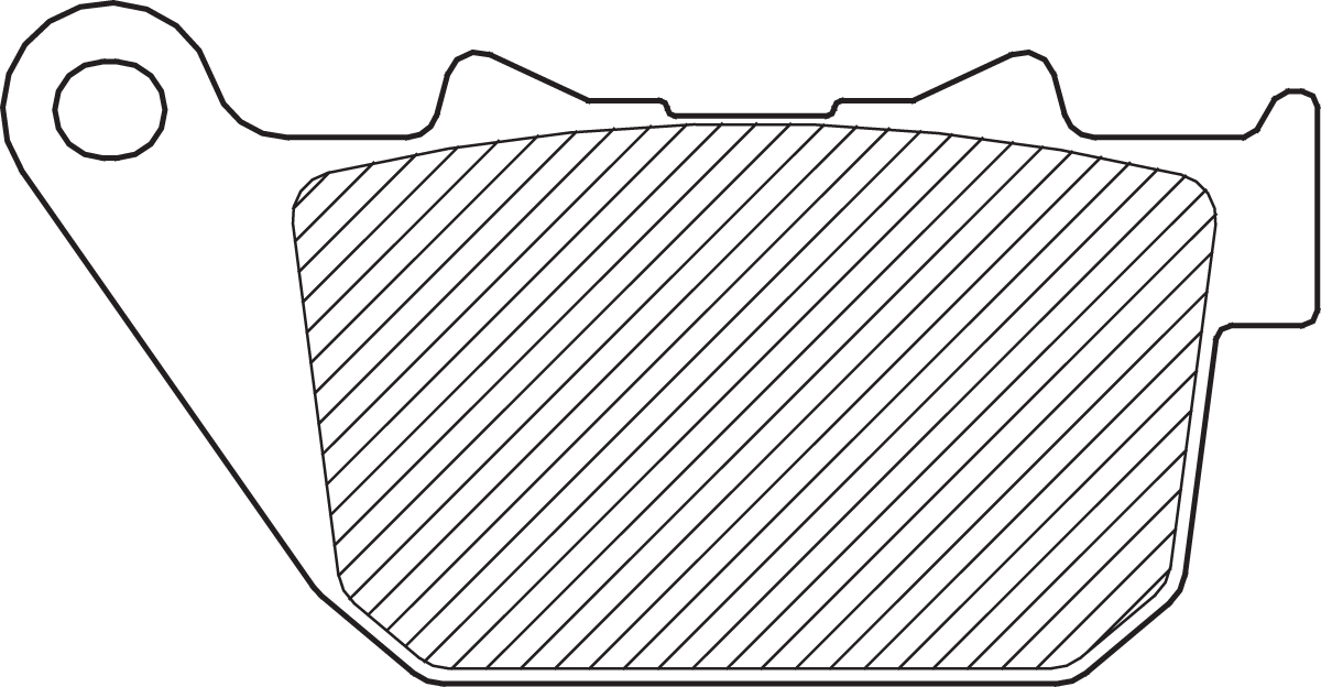Drag specialties Semi-Metallic Brake Pads - Rear Harley Davidson