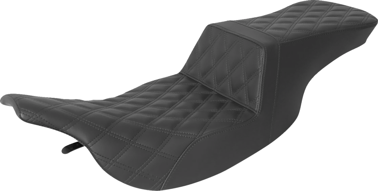 Saddlemen Tour Step-Up LS Lattice Stitch Seat For Harley Touring 1997-2007