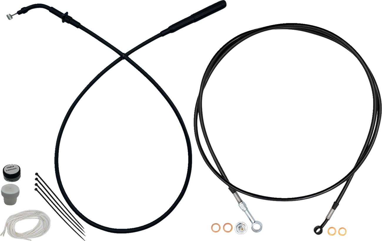 Fat baggers inc. EZ Install Kit - 14" Handlebars - Upper Clutch - Full Length - Black 2023-2025 Harley Davidson FLTRXSE CVO Road Glide