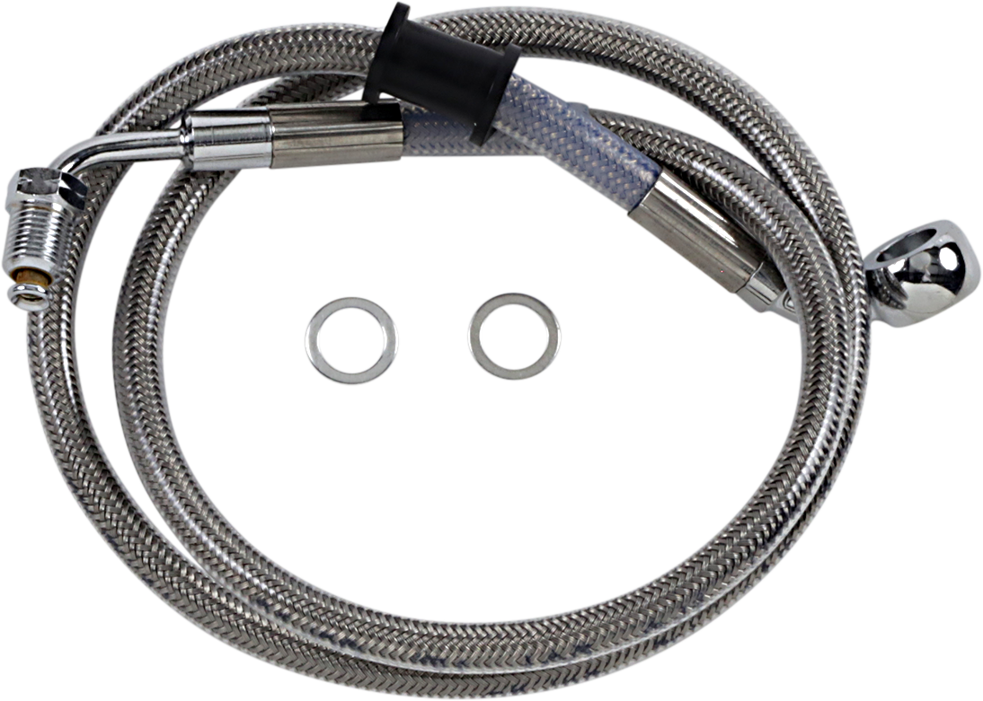 Drag Specialties Extended Length Stainless Steel Brake Line