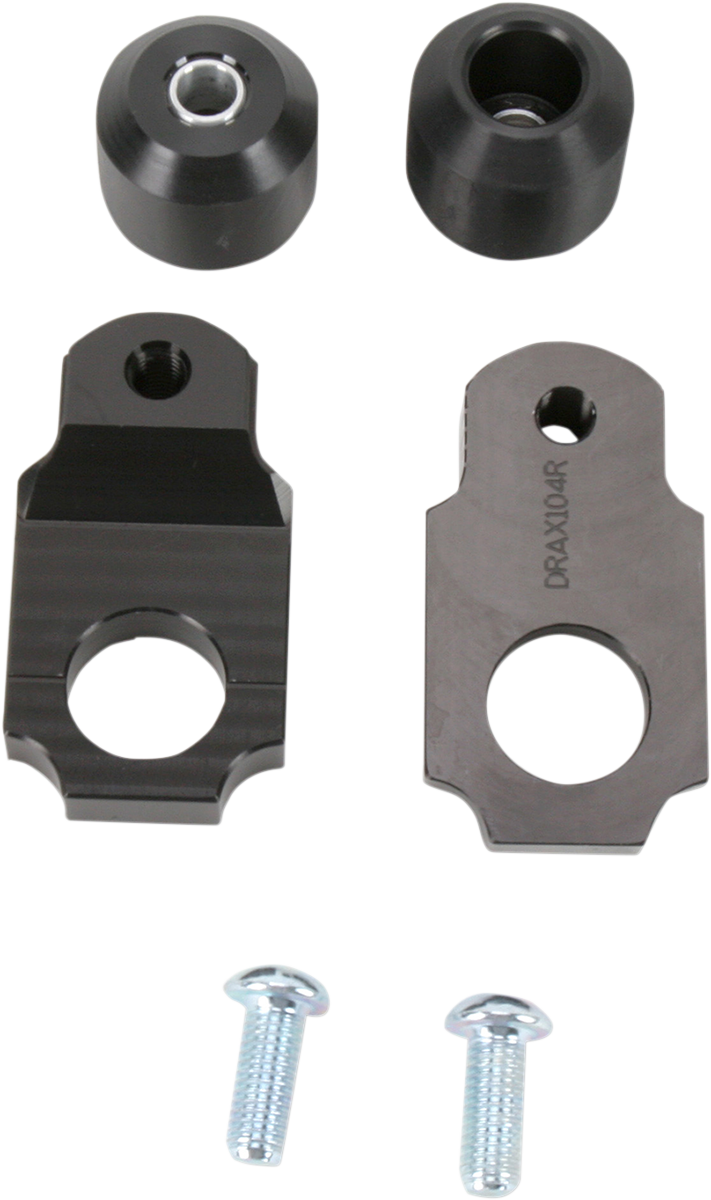Driven racing Axle Block Sliders - Kawasaki ZX-6R - Black