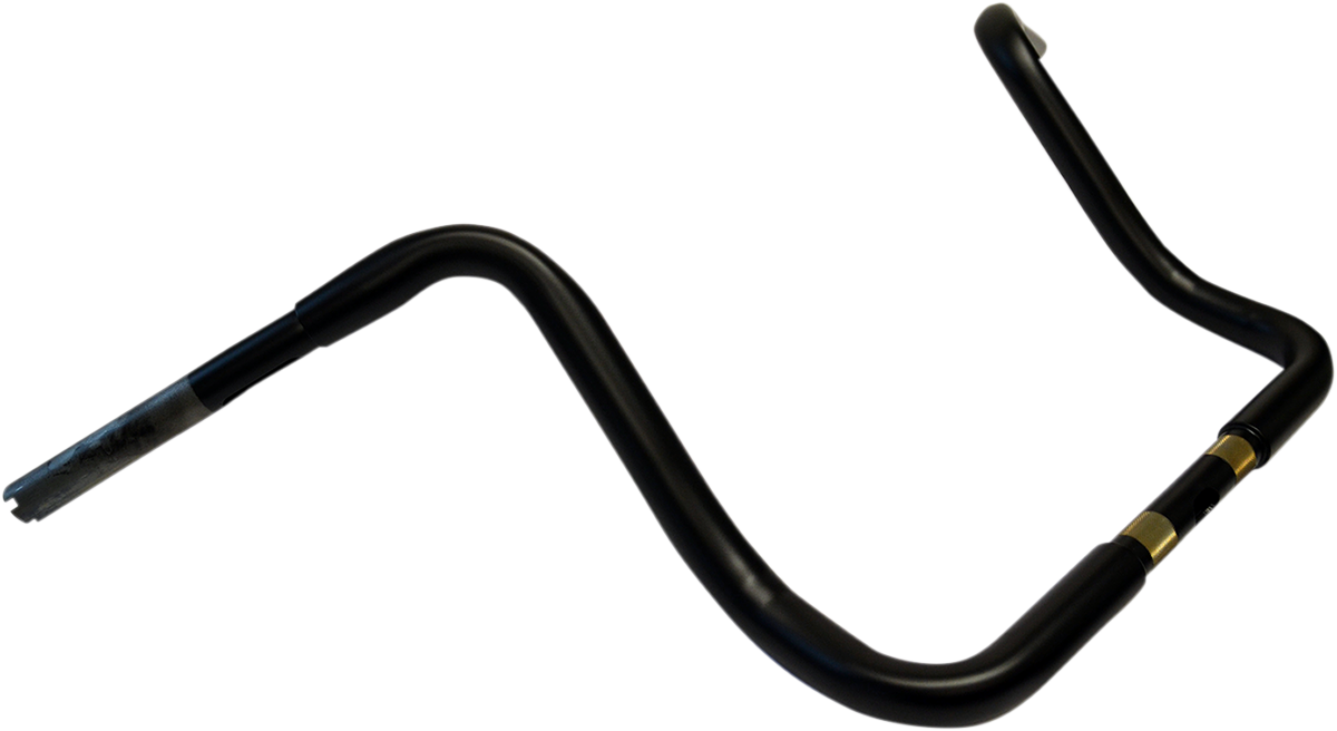 Drag specialties 1-1/4" Buffalo Touring Handlebar - 13" - TBW - Flat Black Harley Davidson