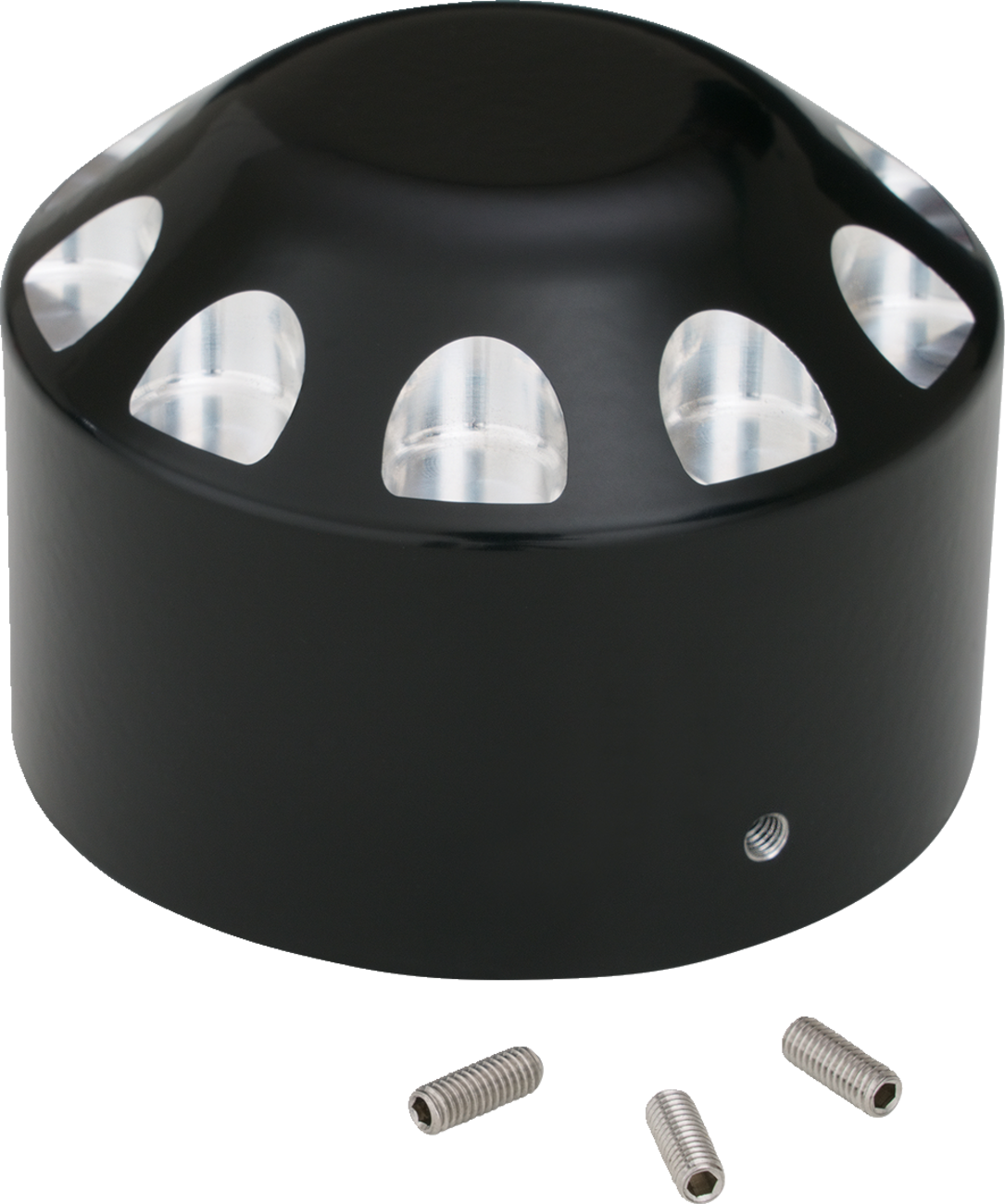 Show chrome Axle Nut Cover - Black Polaris