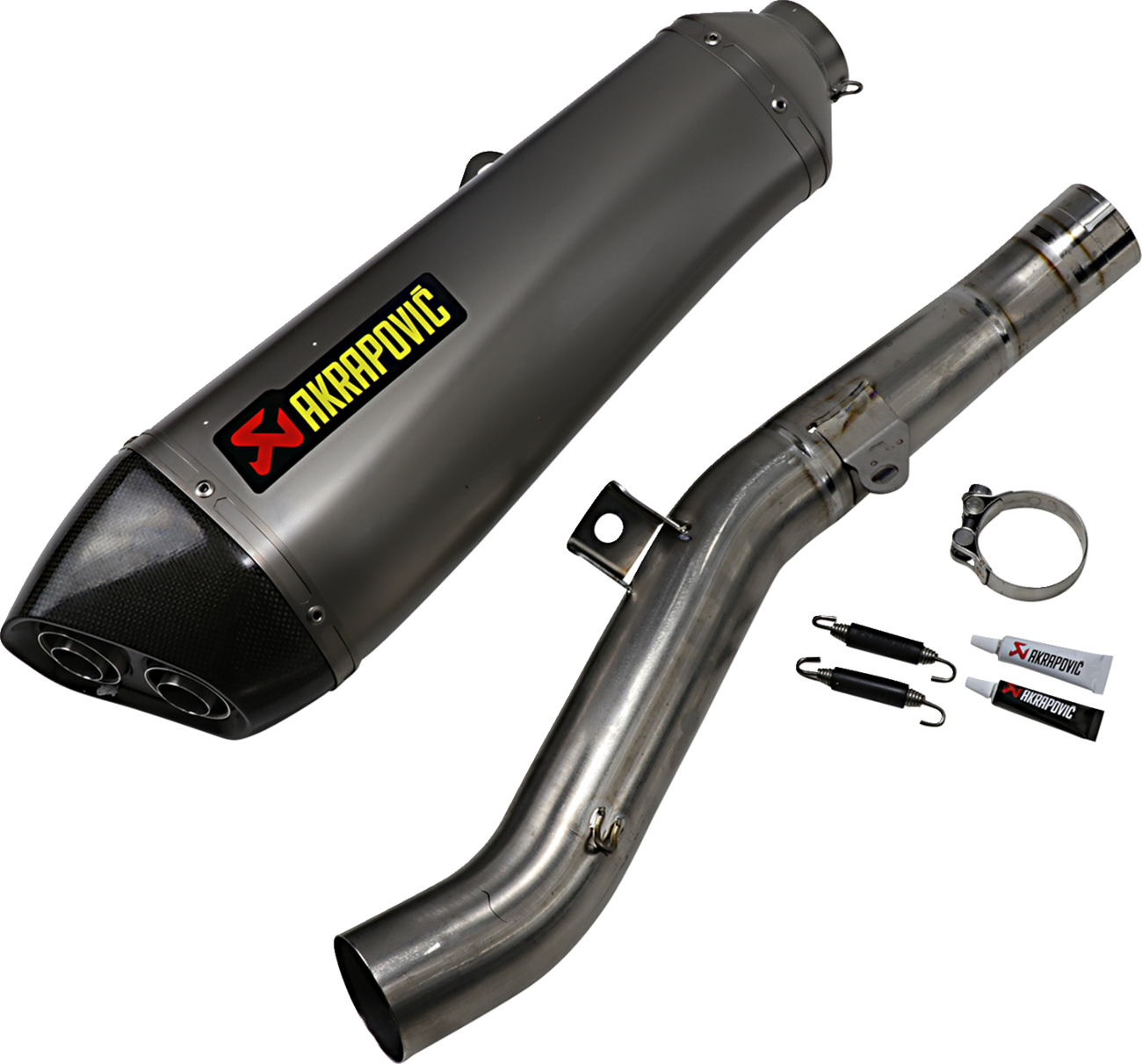 AKRAPOVIC Slip-On Line Muffler — Oval
