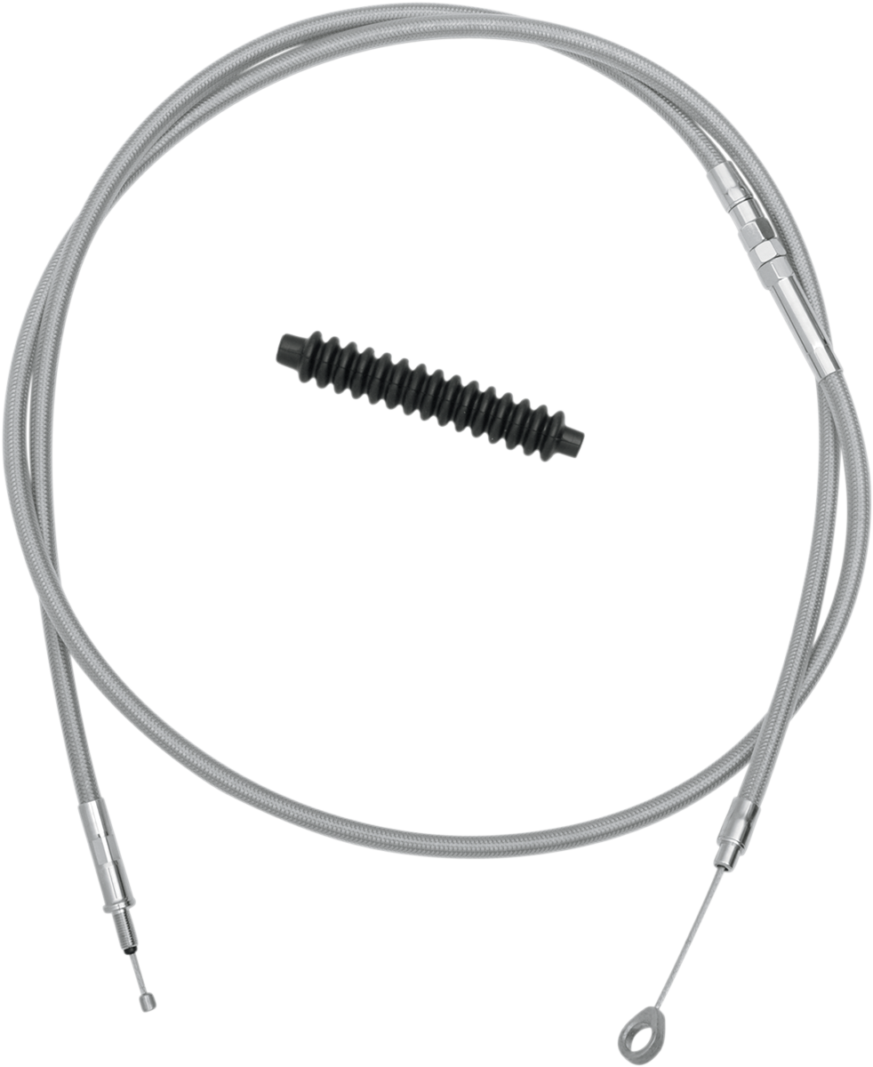Drag Specialties High-Efficiency Braided Stainless Steel Clutch Cable