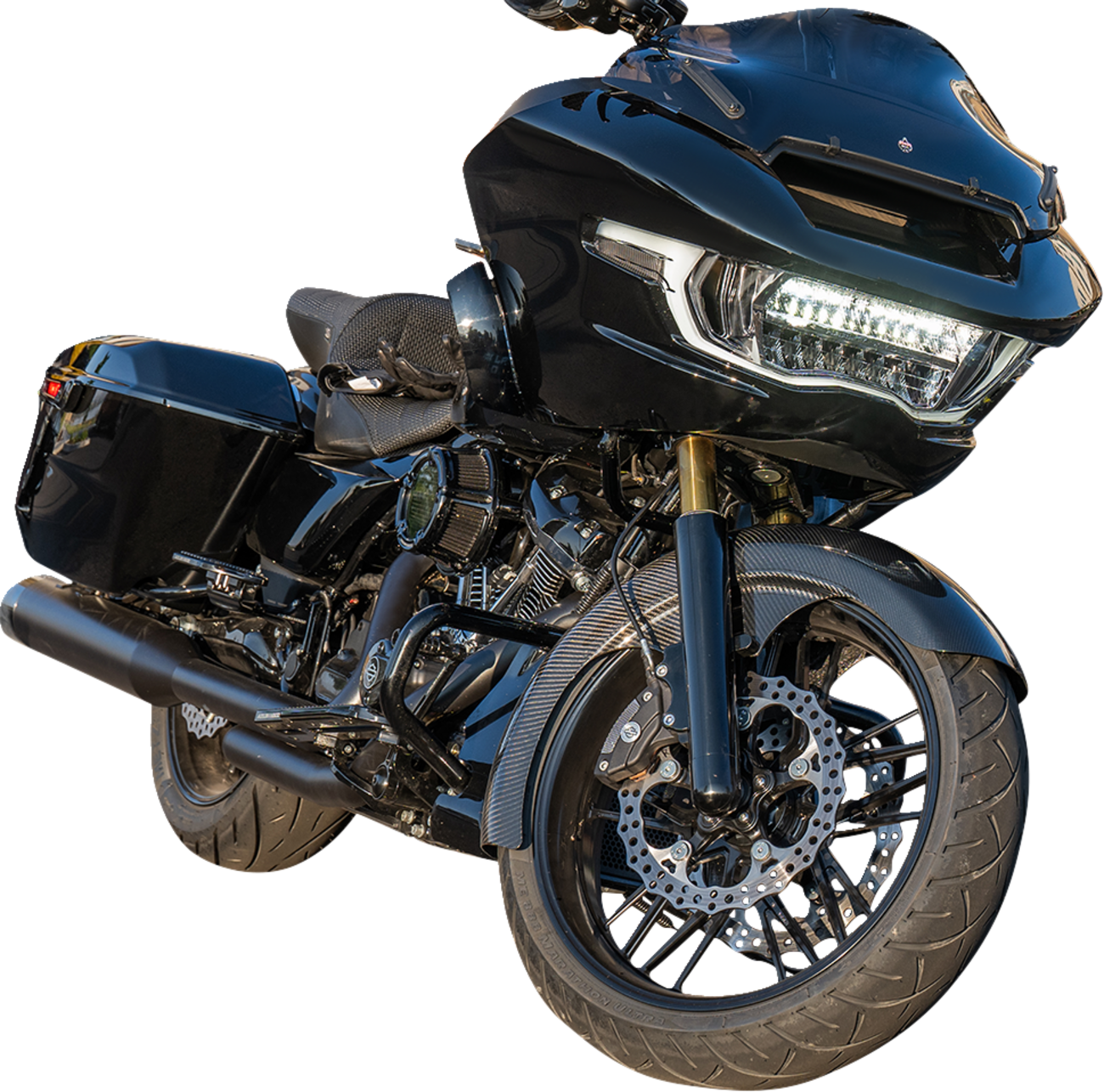 Arlen Ness Carbon Fiber Fat Wrapper Front Fender For Harley Touring 2024