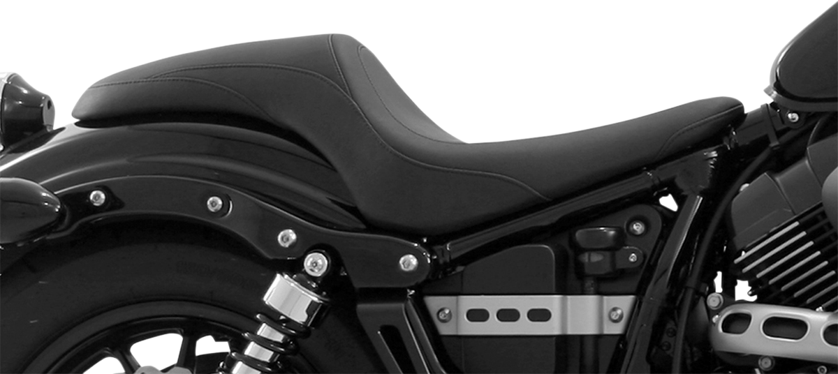 Mustang Seat - Tripper Fastback™ - Smooth - Black - Bolt 2014-2020 Yamaha XVS950 Bolt / 2013-2013 Yamaha XV 950 Bolt