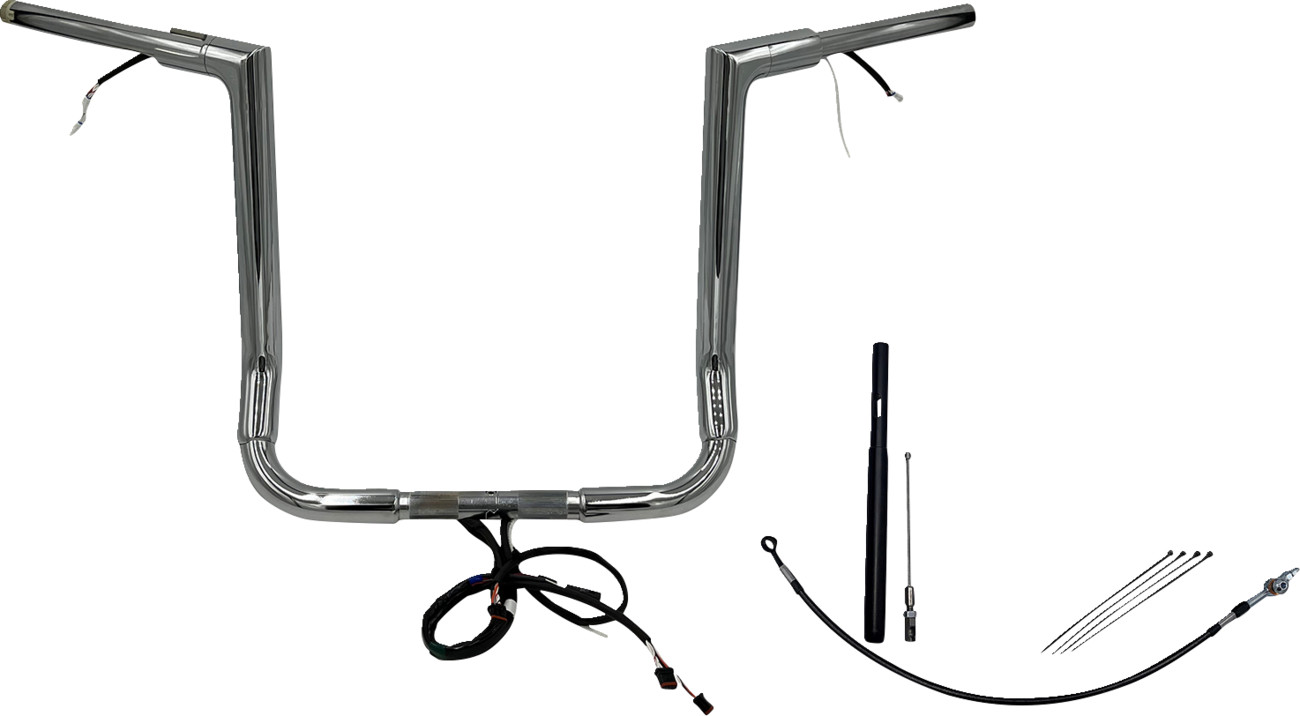 Fat Baggers Inc. 1 1/2" Wired Flat Top Handlebar Kit For Harley Touring 2021-2025