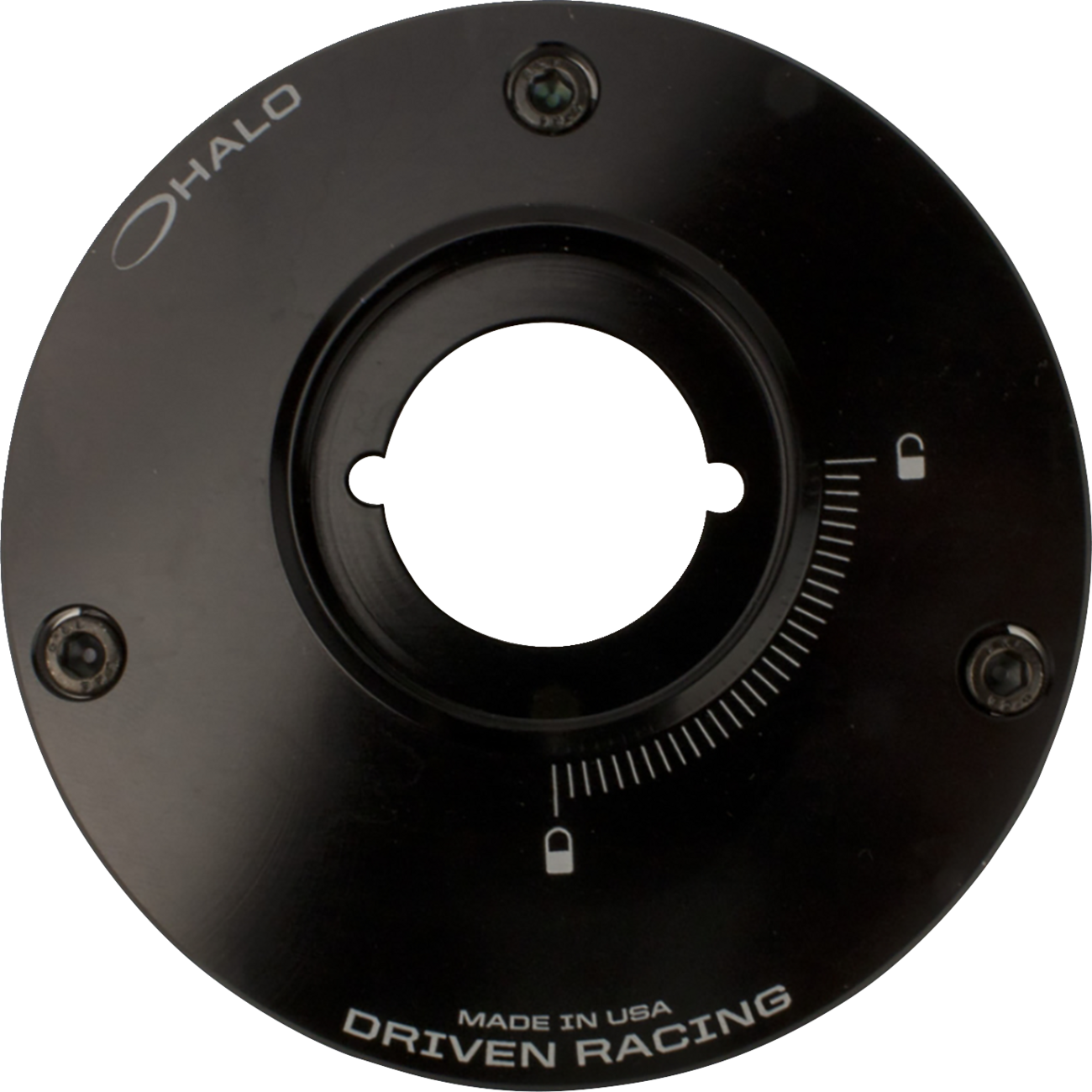 Driven racing Fuel Cap Base - Black - Aprilia