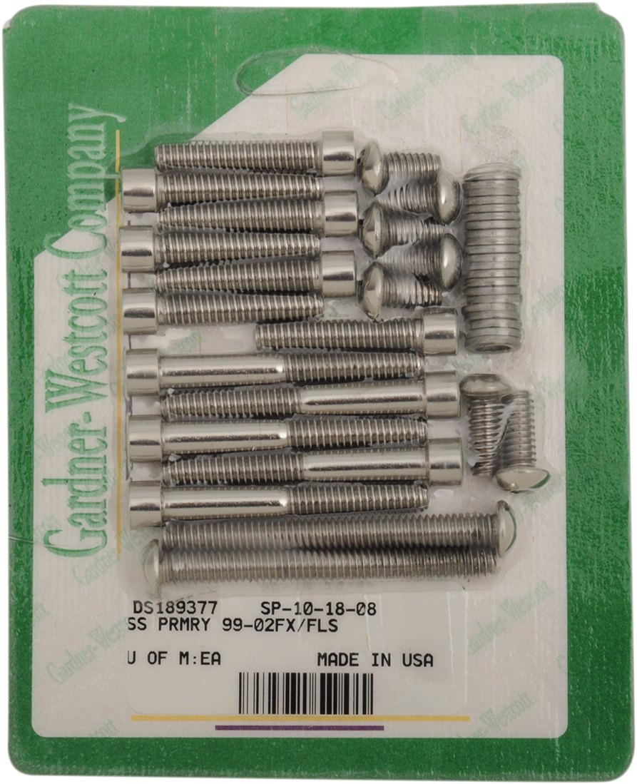 Gardner-westcott Bolt Kit - Primary Cover Only - Socket-Head Harley Davidson