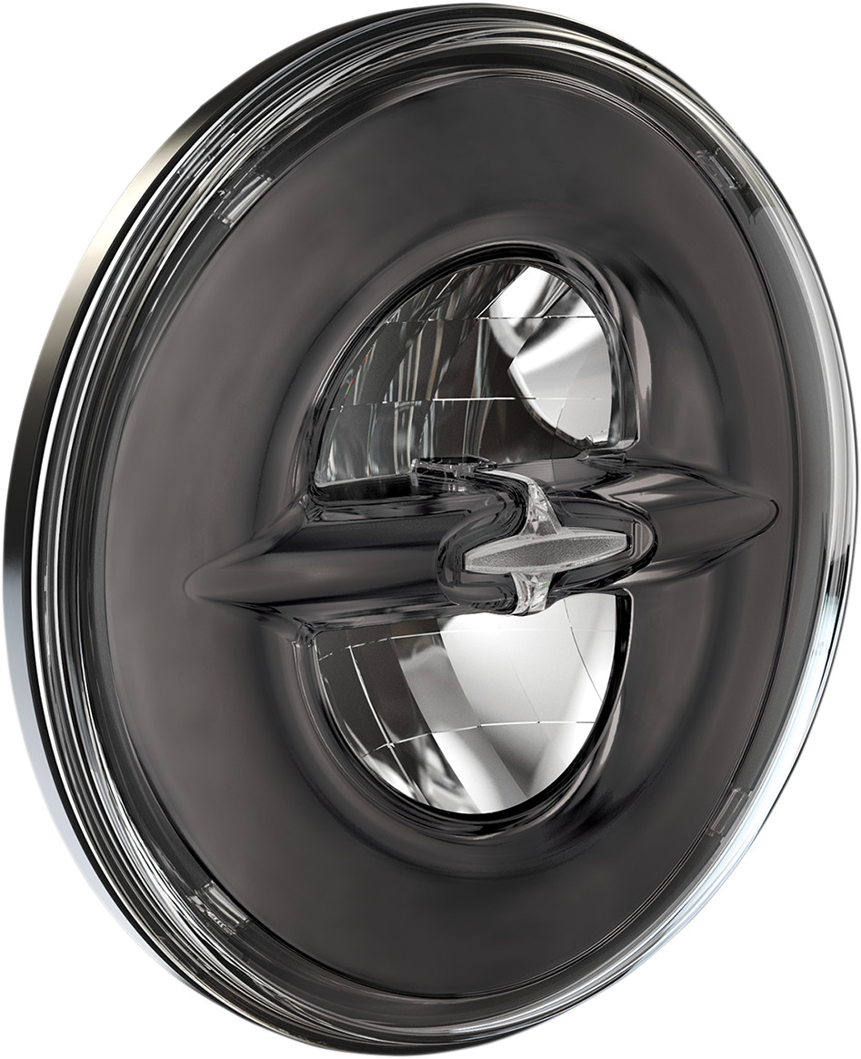 Drag specialties 7" Reflector-Style LED Headlamp - Dark Chrome Harley Davidson