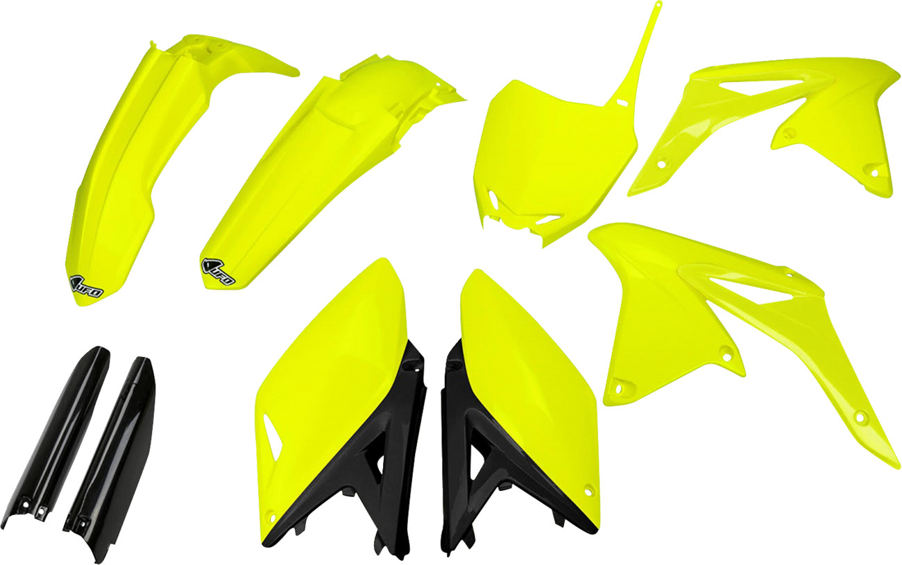 UFO Complete Body Plastic Kit with Fork Guards For Suzuki RM-Z250 2010-2018 Neon Yellow