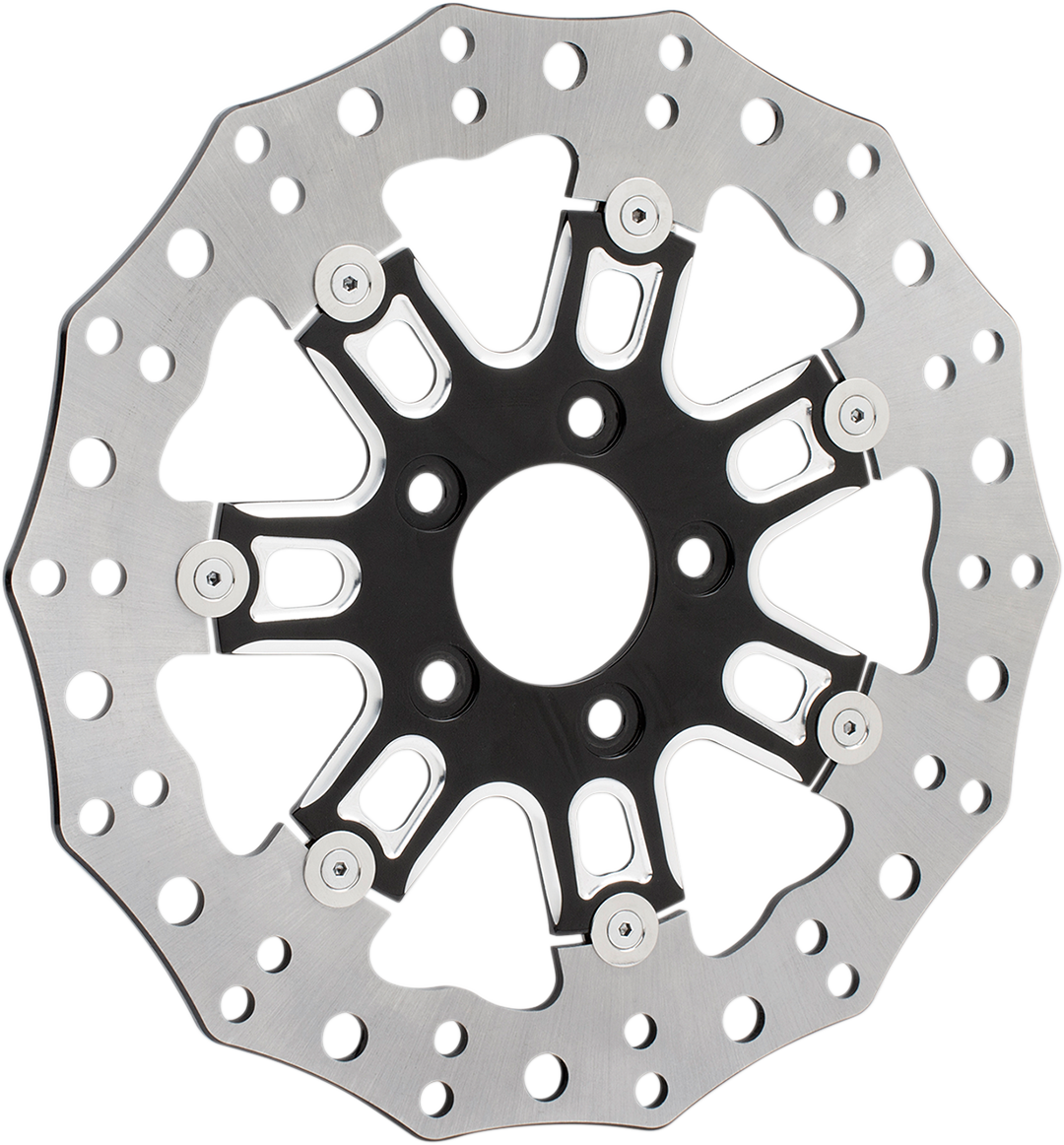 Arlen ness Front Rotor - 7 Valve - 11.8" - Black Harley Davidson