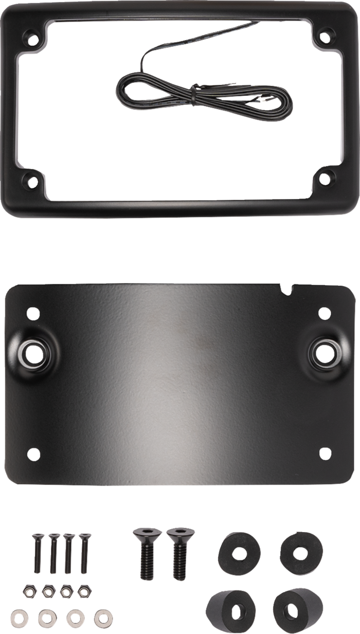 Kodlin usa License Plate Mount - Curved - Black Harley Davidson