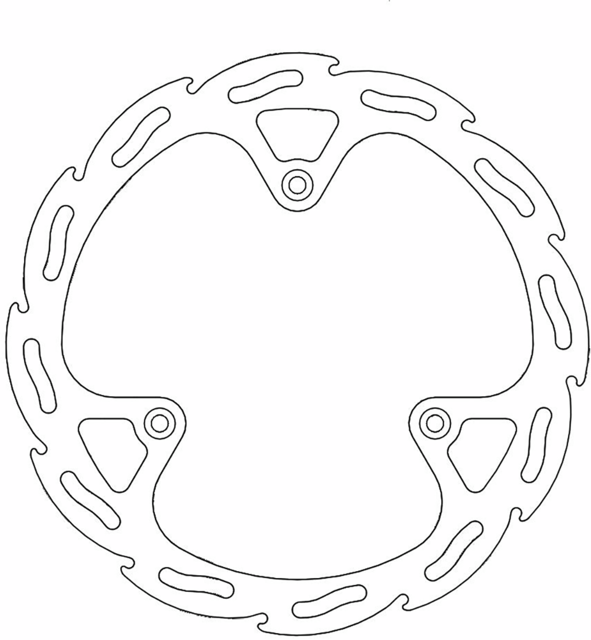 Moto-master Brake Rotor - Front - Flame Suzuki/Yamaha