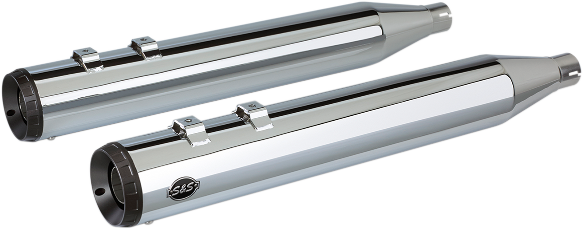 S&s cycle Grand National Mufflers - Chrome Harley Davidson