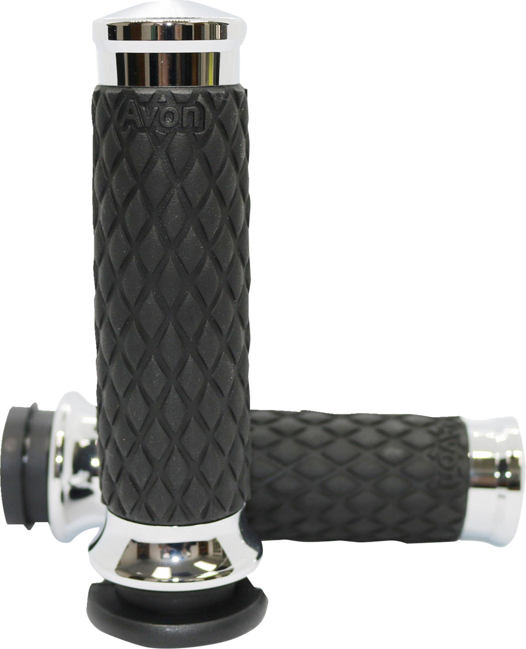 Avon grips Diamond Contour Grips - Chrome Harley Davidson
