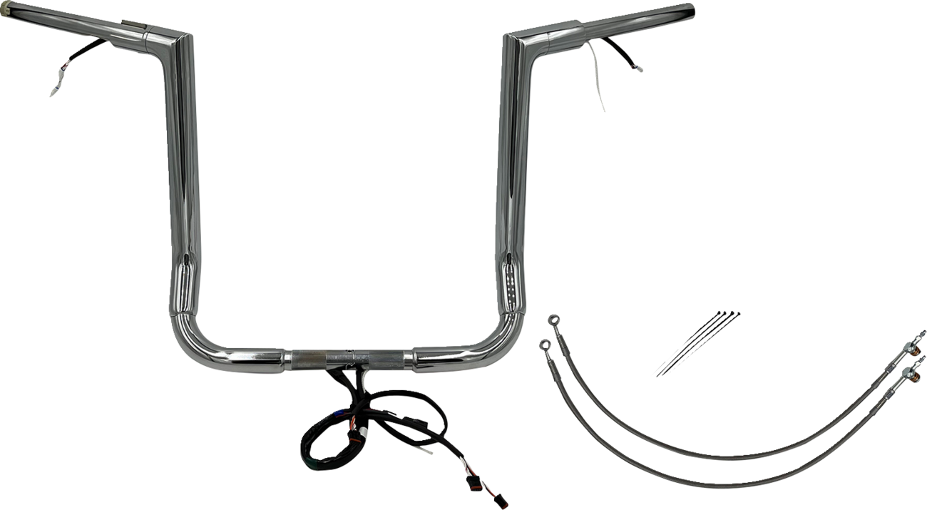 Fat Baggers Inc. 1 1/2" Wired Flat Top Handlebar Kit For Harley Touring 2014-2015