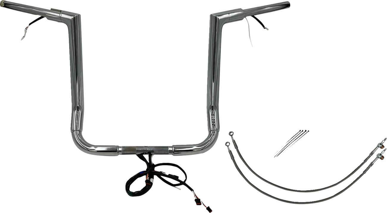 Fat Baggers Inc. 1 1/2" Wired Flat Top Handlebar Kit For Harley Touring 2014-2015