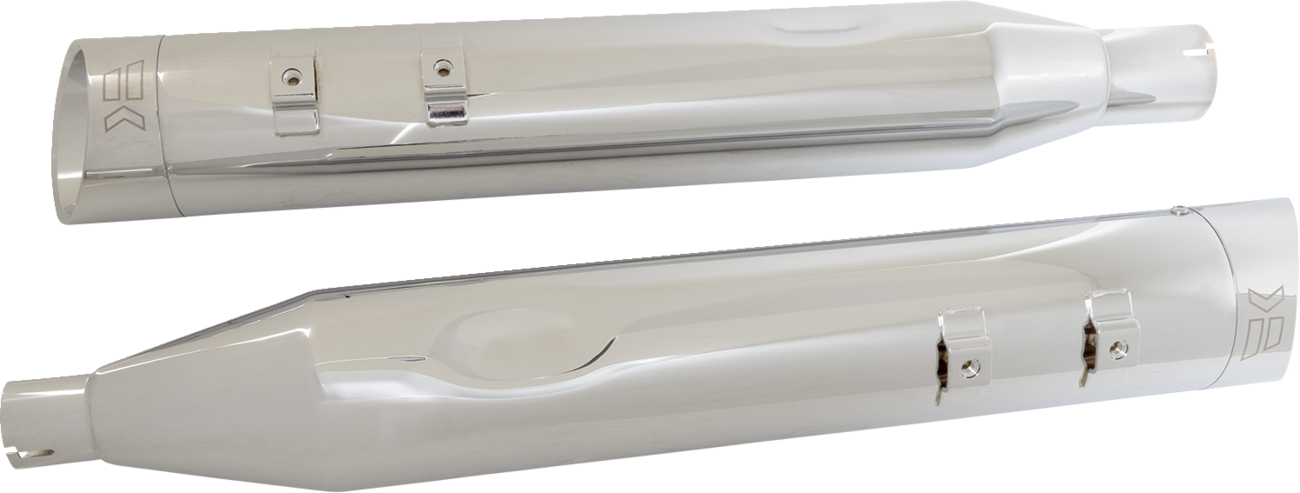Khrome werks 4-1/2" HP-Plus® Slip-On Mufflers - Chrome Edge Harley Davidson