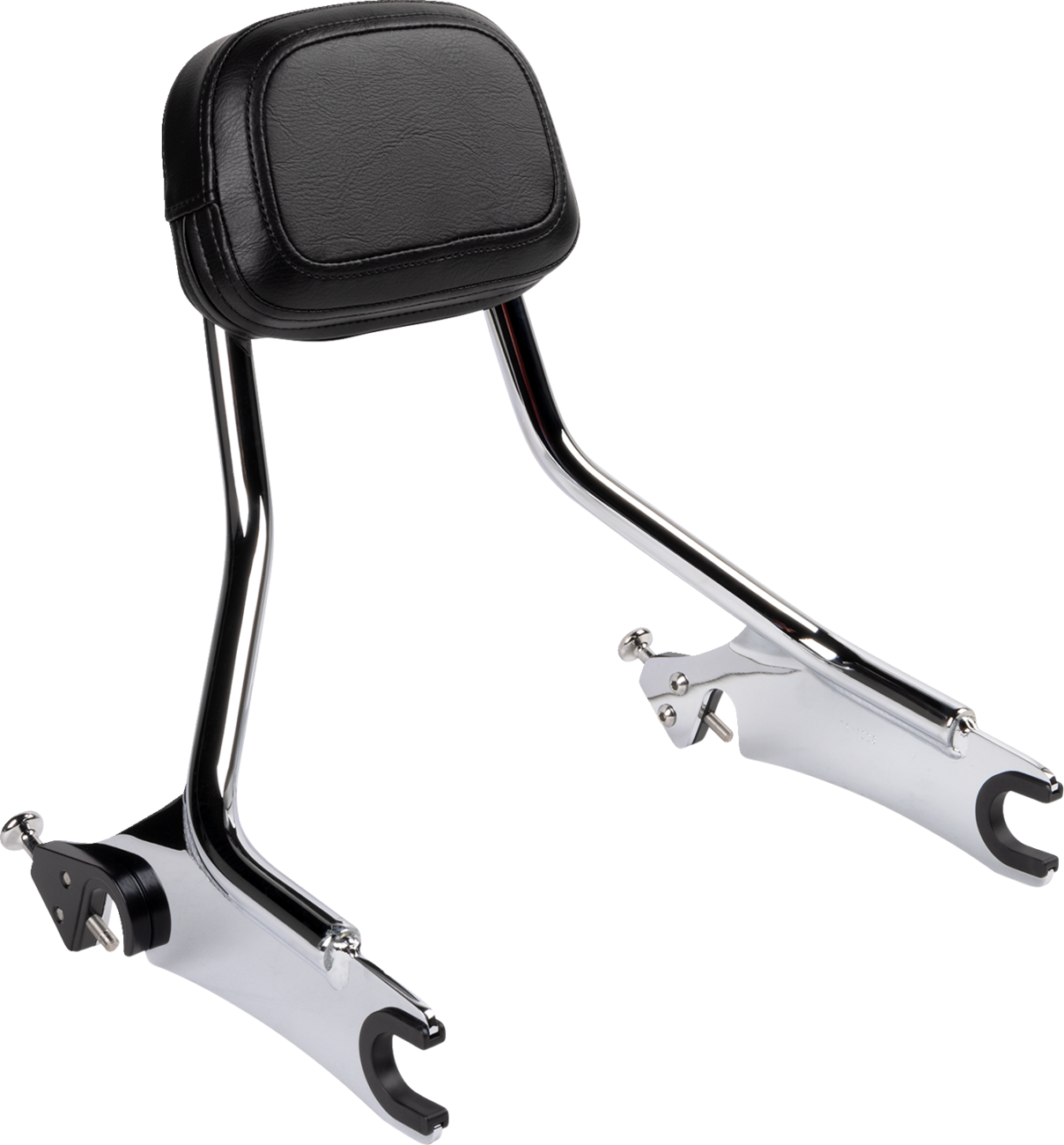 COBRA DETACH BACKREST-SHORT CHROME CHIEFTAIN 14-21