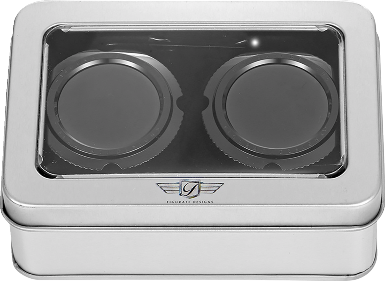 Figurati Designs Front Axle Nut Covers for Harley 2002-2025