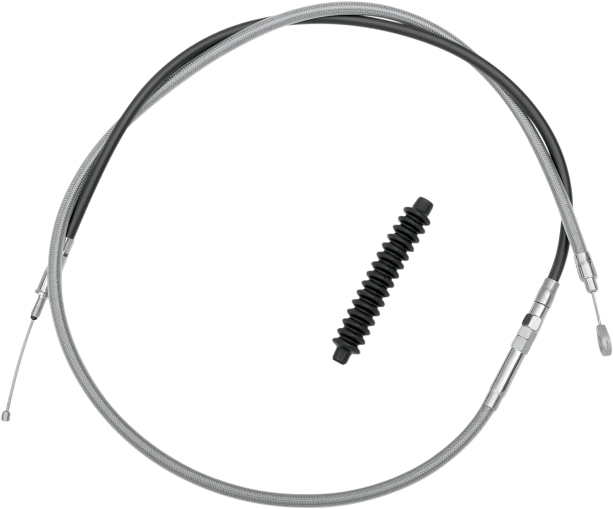 Drag Specialties High-Efficiency Braided Stainless Steel Clutch Cable
