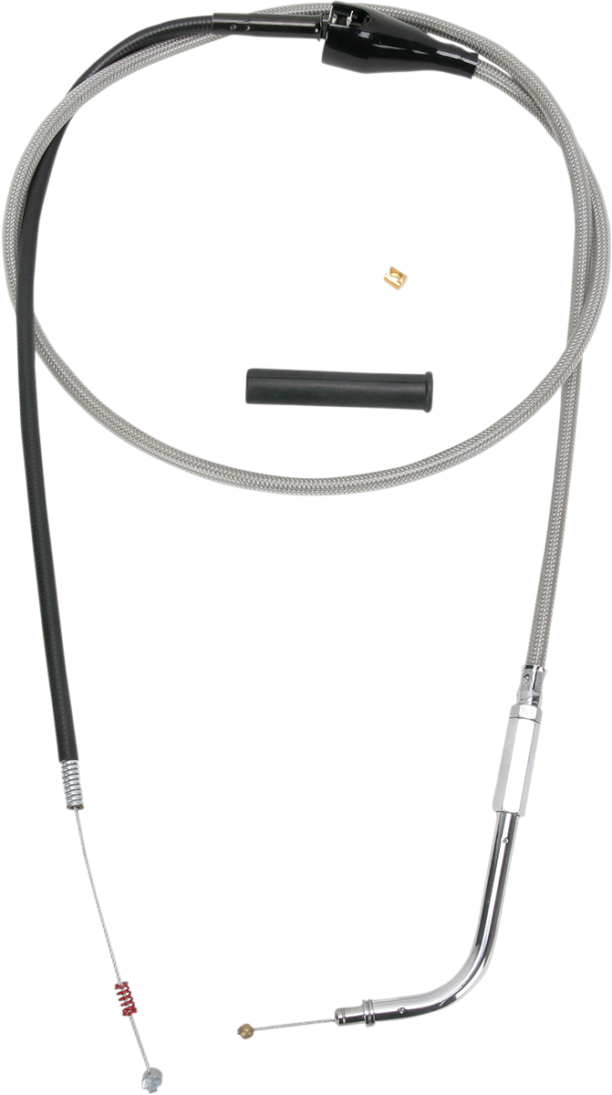 Drag Specialties Stainless Braided Idle Cable