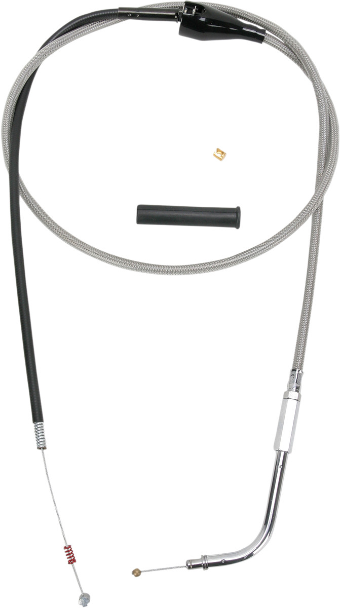 Drag Specialties Stainless Braided Idle Cable