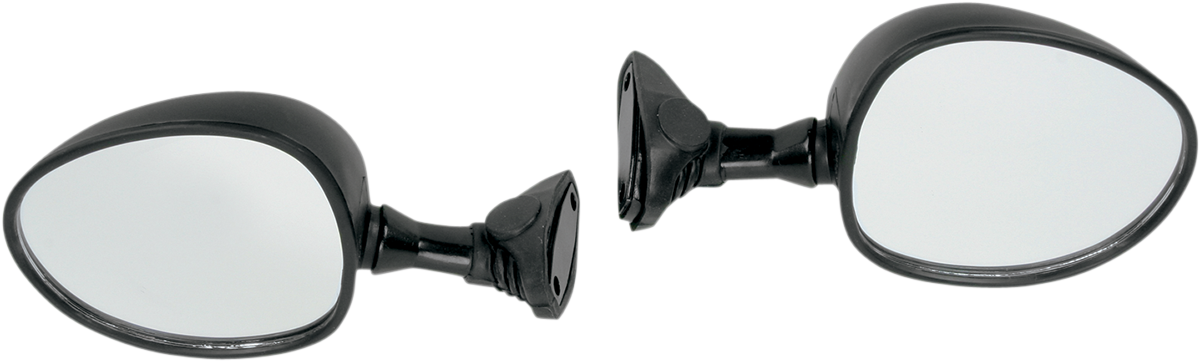 Kimpex Mirror - Side View - Panel Mount - Round - Black Arctic Cat/Polaris/John Deere/Kawasaki/Yamaha/Suzuki