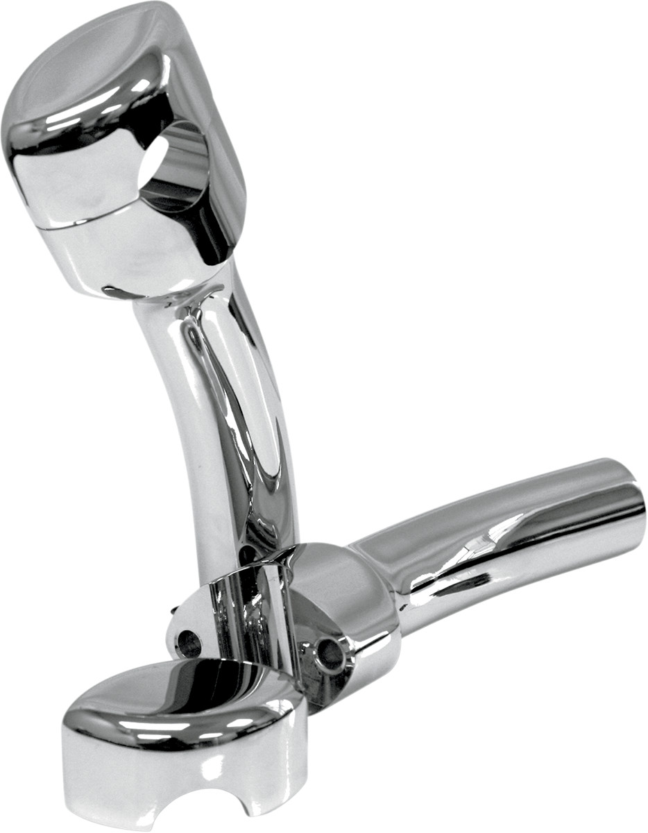 La choppers Hefty Smooth Handlebar Risers for 1-1/4" Handlebars - Pullback - 5-1/2" - Chrome Yamaha/Suzuki/Honda/Kawasaki