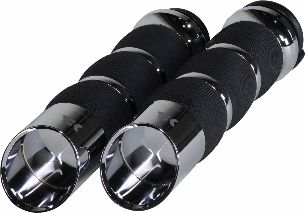 Khrome werks Edge Grips - Air Cushion - TBW - Chrome Harley Davidson
