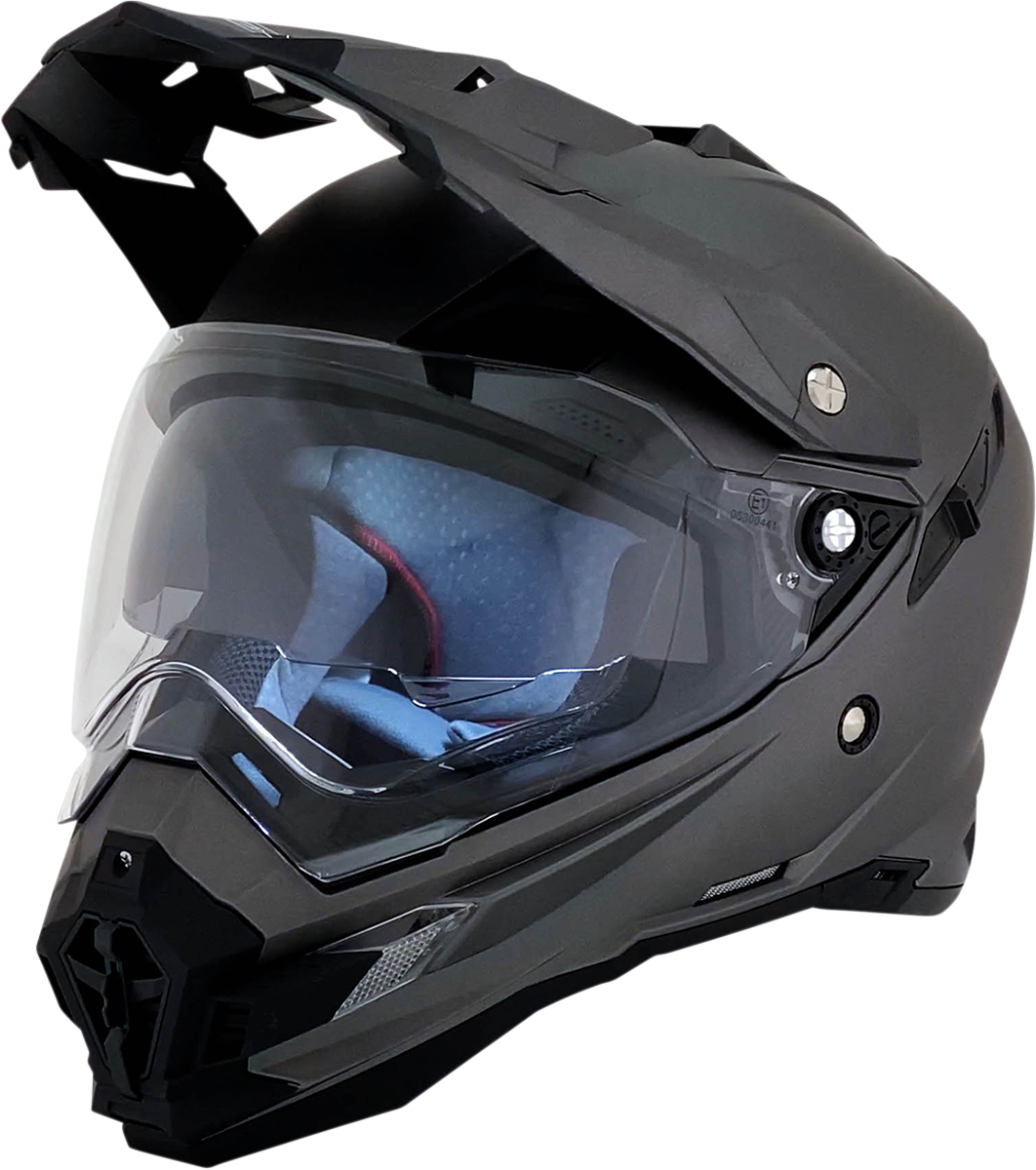AFX [0110-3762] FX-41DS Solid Helmet Md Gray | Helmet Fx41Ds Frost-Gy Md