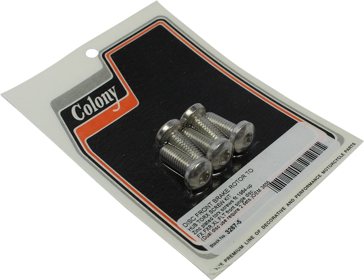 COLONY Front Brake Rotor Torx Bolt Kit