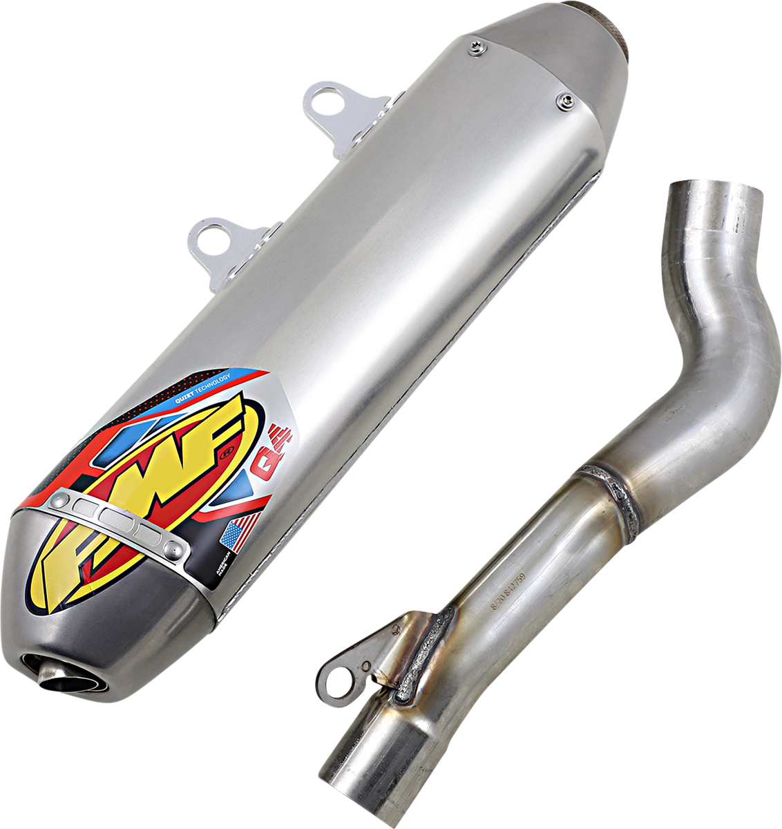 FMF Q4 HEX S/A Slip-On Exhaust Beta RR 350cc-480cc 2020-2025